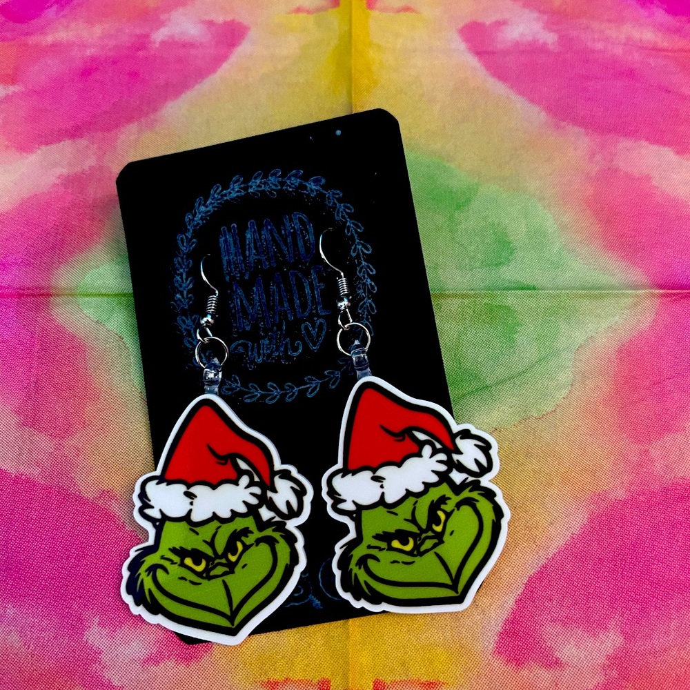 Grinch earrings